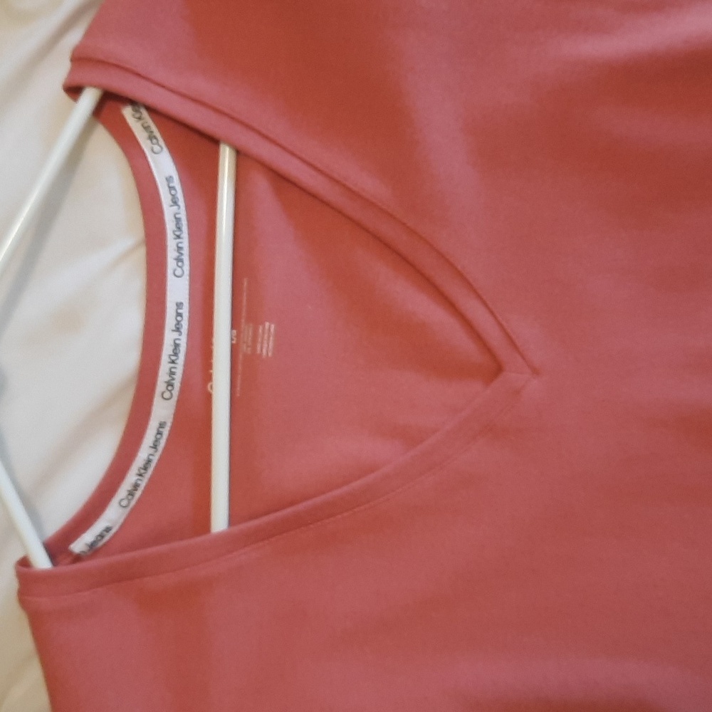 Calvin Klein Women's Pink Bodysuit Top - Picture 2 of 4